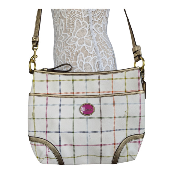 Coach Peyton Tatersall Convertible Hobo Purse NWOT